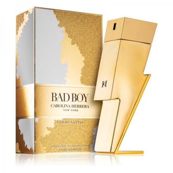 CAROLINA HERRERA BAD BOY GOLD FANTASY EDT 100ML-Парфюм за мъже